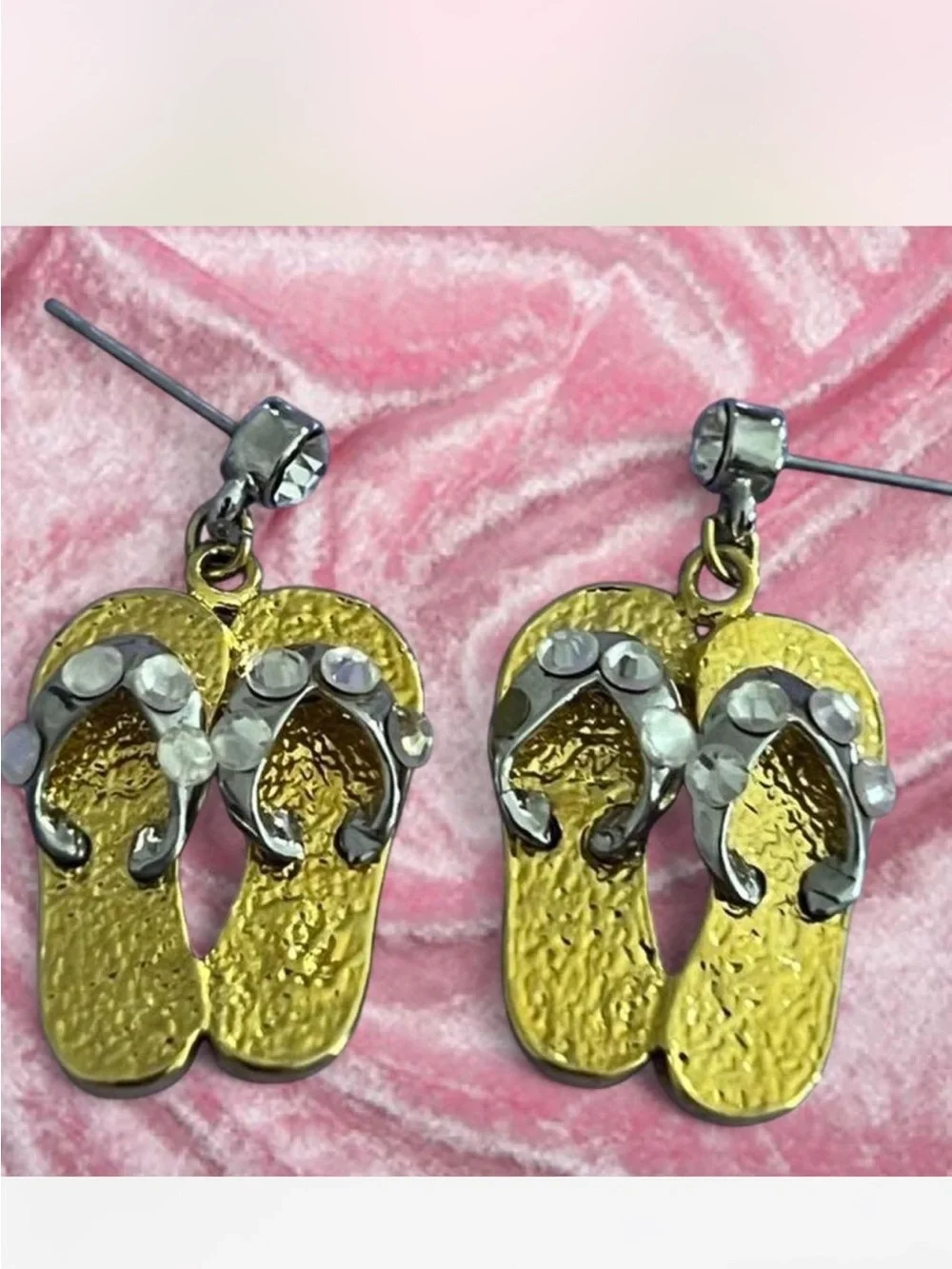 Gold Flip Flop Earrings